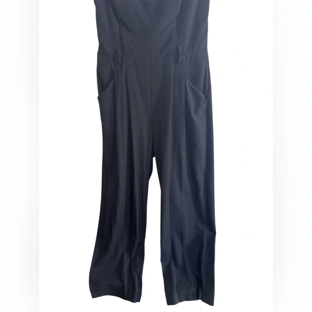 Bisou Bisou Strapless Black Wide Leg Jumpsuit 10 - Picture 3 of 10